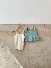 画像をギャラリービューアに読み込む, 【ラスト1点】pima ruched camisole . linen trellis
