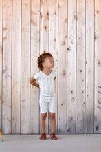 画像をギャラリービューアに読み込む, pima ruched tee . linen trellis