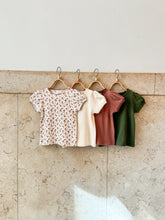 画像をギャラリービューアに読み込む, Organic Pointelle T-shirt Bronte Floral