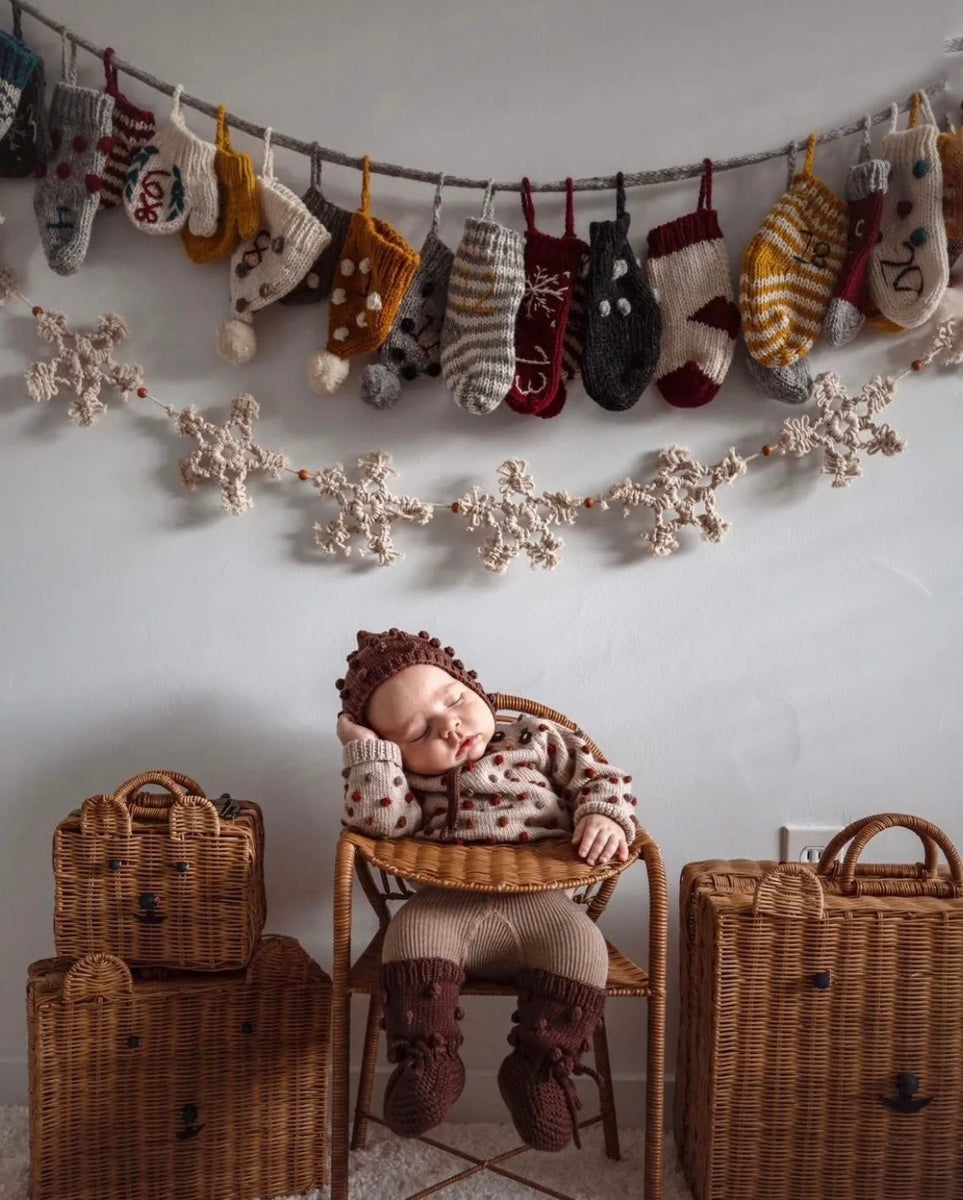 再値下げ！アドベントカレンダー　Shirleybredal Handmade Multicolor Wool Advent Calendar | Handcrafted Wool