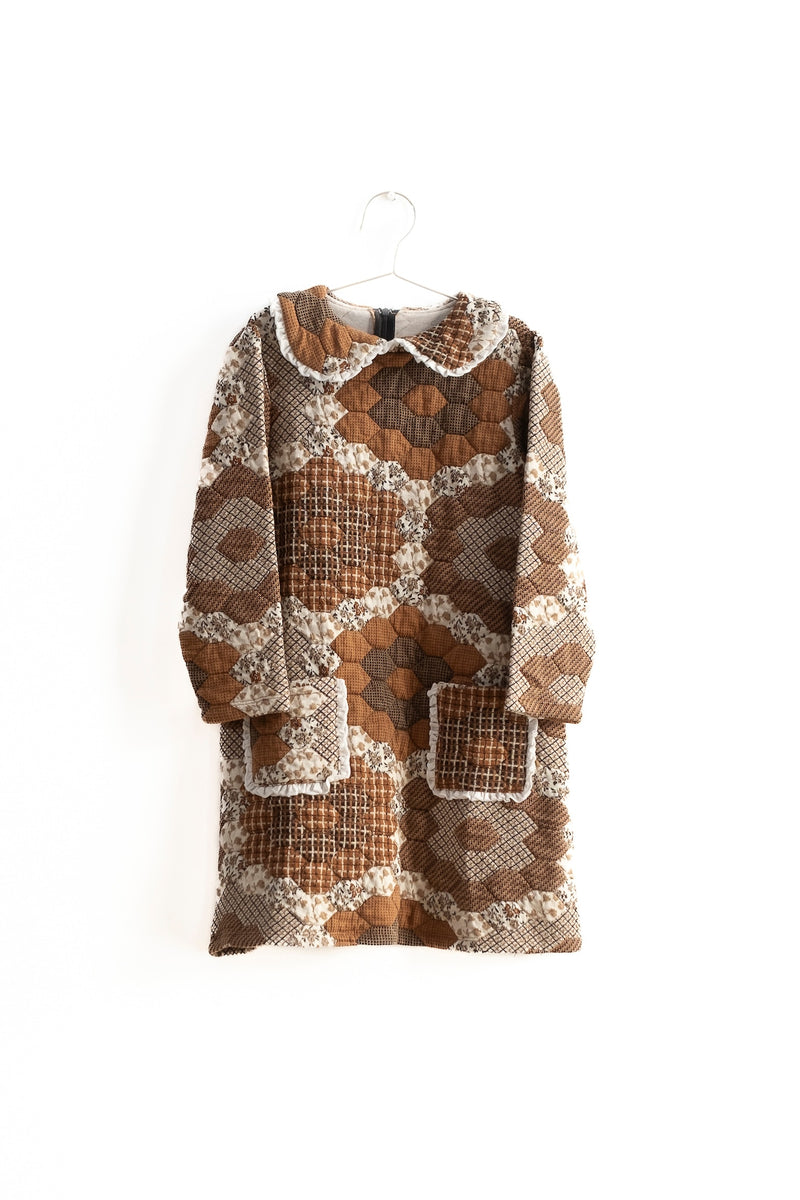 FISH & KIDS〛 PATCHWORK DRESS WITH COLLAR (Kids and Women
