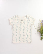画像をギャラリービューアに読み込む, pima ruched tee . linen trellis