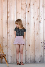 画像をギャラリービューアに読み込む, pima ruched tee . verdant trellis