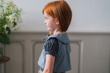 画像をギャラリービューアに読み込む, Frannie Waistcoat Blouse - Blue check