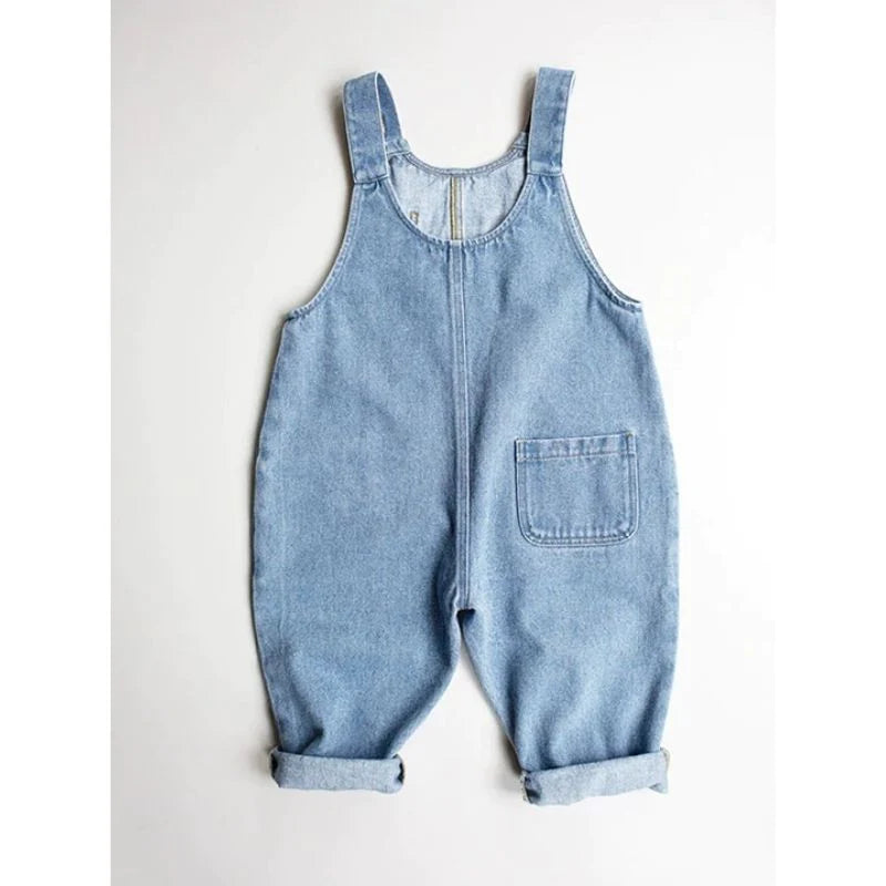 The Simple Folk〛 The Oversized Denim Dungaree – Melty Colors
