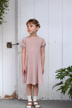 画像をギャラリービューアに読み込む, vintage puff dress. rose quartz pointelle