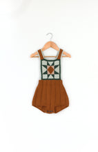 画像をギャラリービューアに読み込む, 【ラスト1点】patchwork quilt romper. acorn