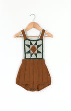 画像をギャラリービューアに読み込む, 【ラスト1点】patchwork quilt romper. acorn