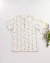 画像をギャラリービューアに読み込む, pima henley top . linen trellis