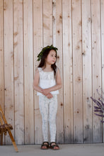 画像をギャラリービューアに読み込む, pima legging . linen trellis