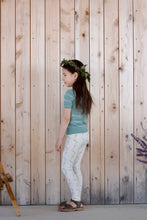 画像をギャラリービューアに読み込む, pima legging . linen trellis