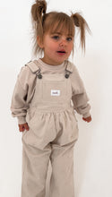 画像をギャラリービューアに読み込む, Woven Cotton Soll Overalls - Beige