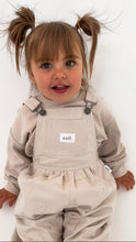 画像をギャラリービューアに読み込む, Woven Cotton Soll Overalls - Beige