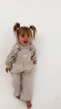 画像をギャラリービューアに読み込む, Woven Cotton Soll Overalls - Beige