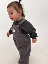 画像をギャラリービューアに読み込む, 【ラスト1点】Woven Cotton Soll Overalls - Charcoal