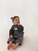 画像をギャラリービューアに読み込む, 【ラスト1点】Woven Cotton Soll Overalls - Charcoal