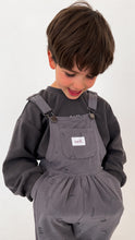 画像をギャラリービューアに読み込む, 【ラスト1点】Woven Cotton Soll Overalls - Charcoal