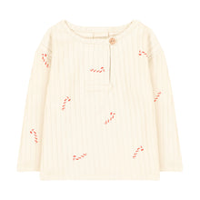 画像をギャラリービューアに読み込む, 【ラスト1点】ORSO T-SHIRT /ÉCRU - ÉCRU - CANDY CANE
