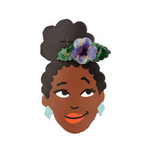 画像をギャラリービューアに読み込む, Pansies Hair Clip