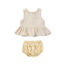 画像をギャラリービューアに読み込む, 【ラスト1点】SLEEVELESS PEPLUM SET | VINTAGE STRIPE