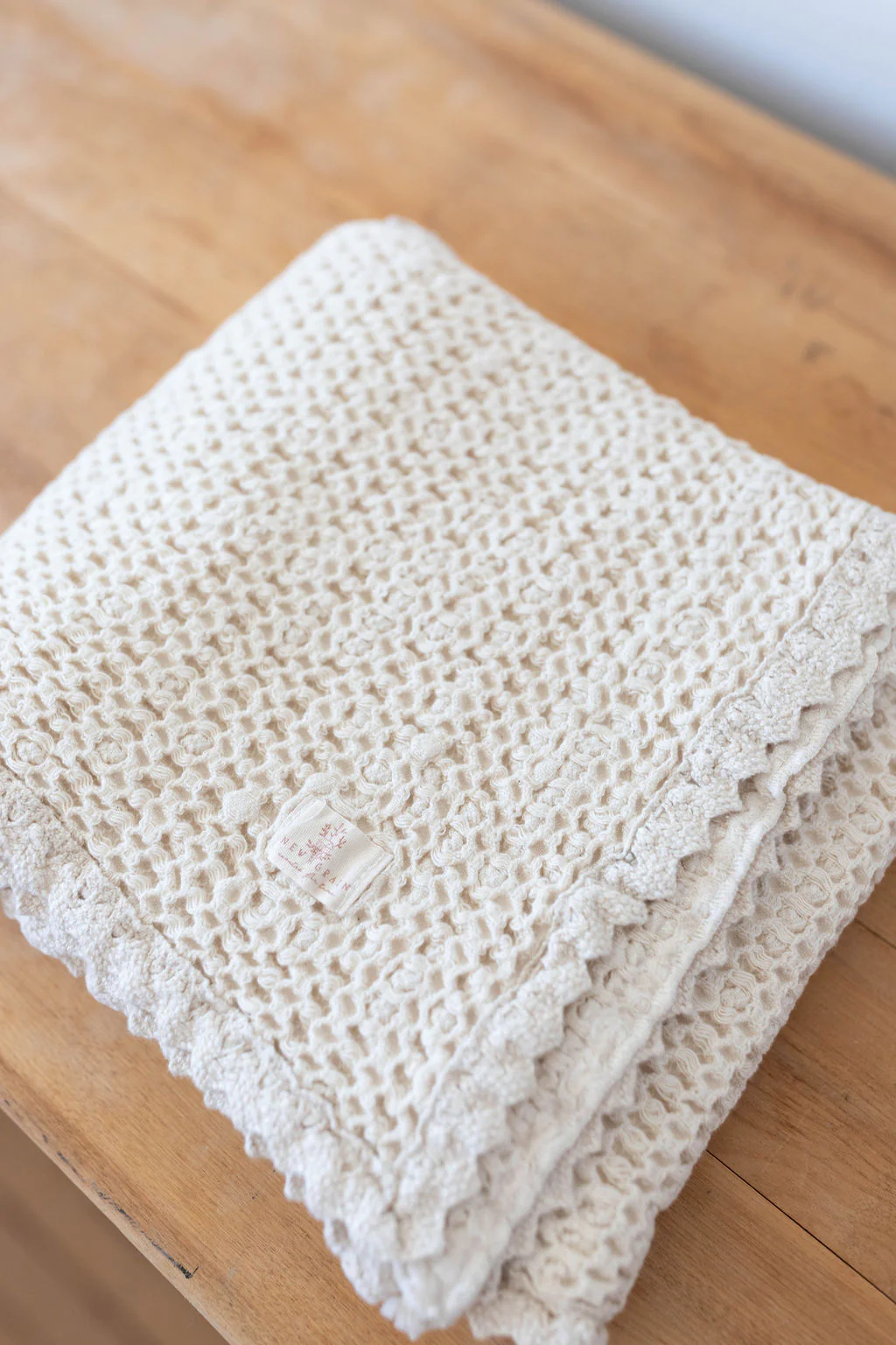 cozy waffle blanket | baby size - milk