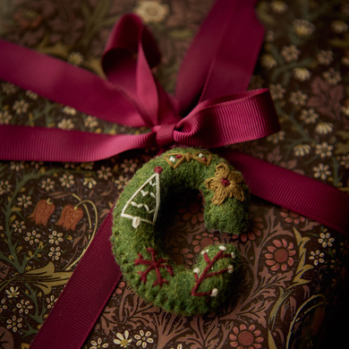 Christmas Letter Ornament - Green