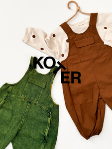 KAI OVERDYE DENIM DUNGAREES