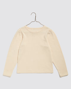 Organic Pointelle T-shirt Buttermilk