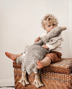 Cuddly animal Goose large | grey