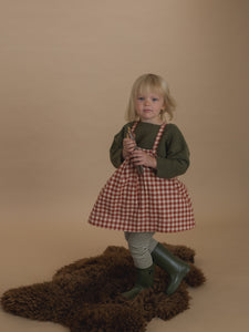 Paprika Gingham Tribe Skirt