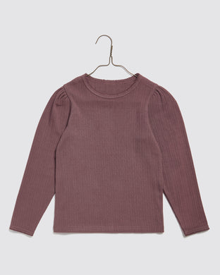 【ラスト1点】Organic Pointelle T-shirt Grape