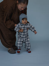 画像をギャラリービューアに読み込む, Fog Blue Gingham Onesie