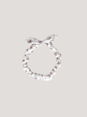 bow scrunchie headband . cameo