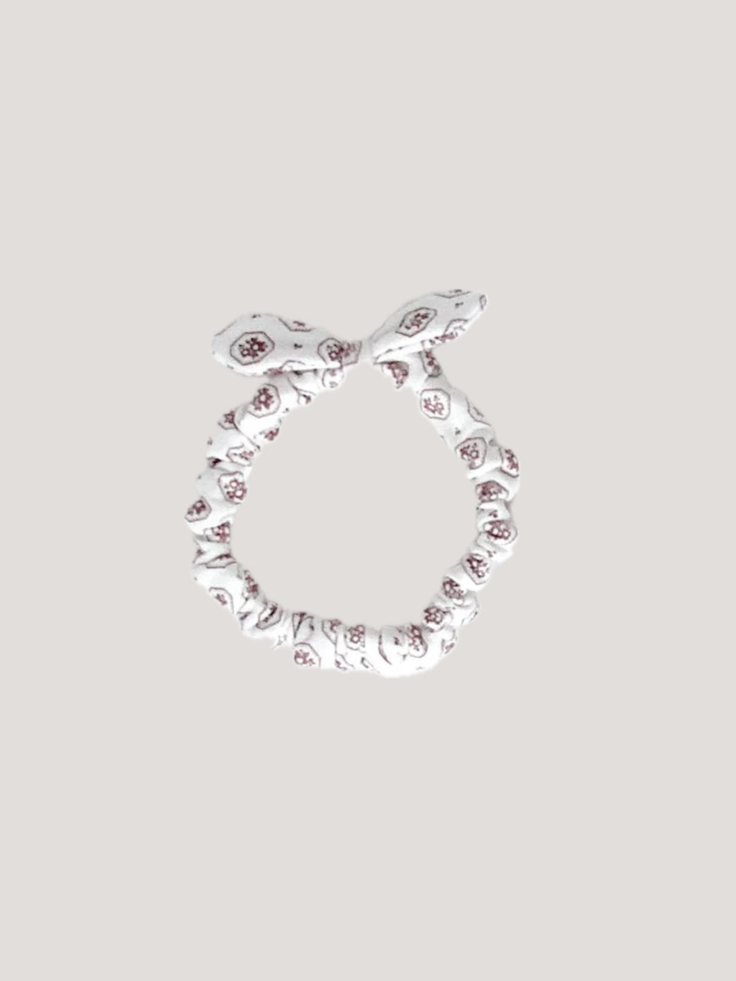 bow scrunchie headband . cameo