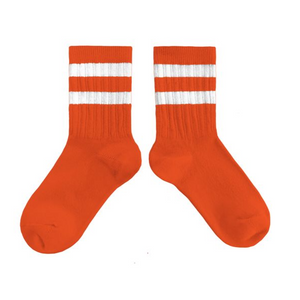 Nico - Ribbed Varsity Crew Socks - Potiron