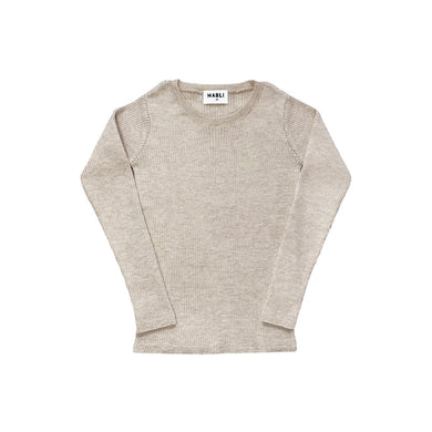 【ラスト1点】【予約】SEILIO SKINNY RIB / ALMOND / 4Y
