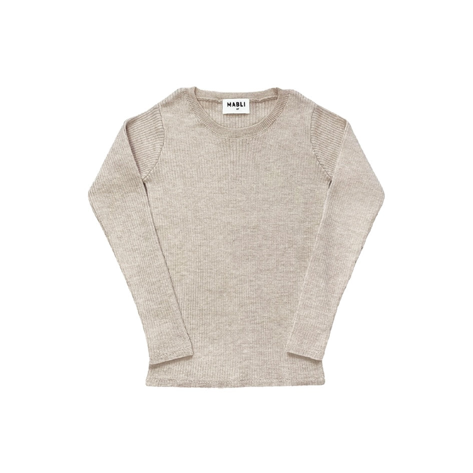 【ラスト1点】SEILIO SKINNY RIB / ALMOND / 4Y