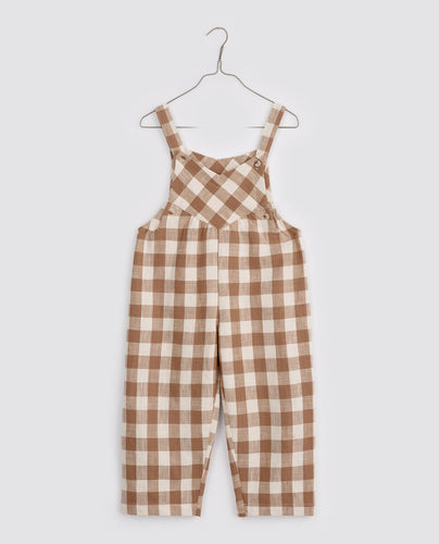 Veronica Dungarees - Cinnamon Gingham