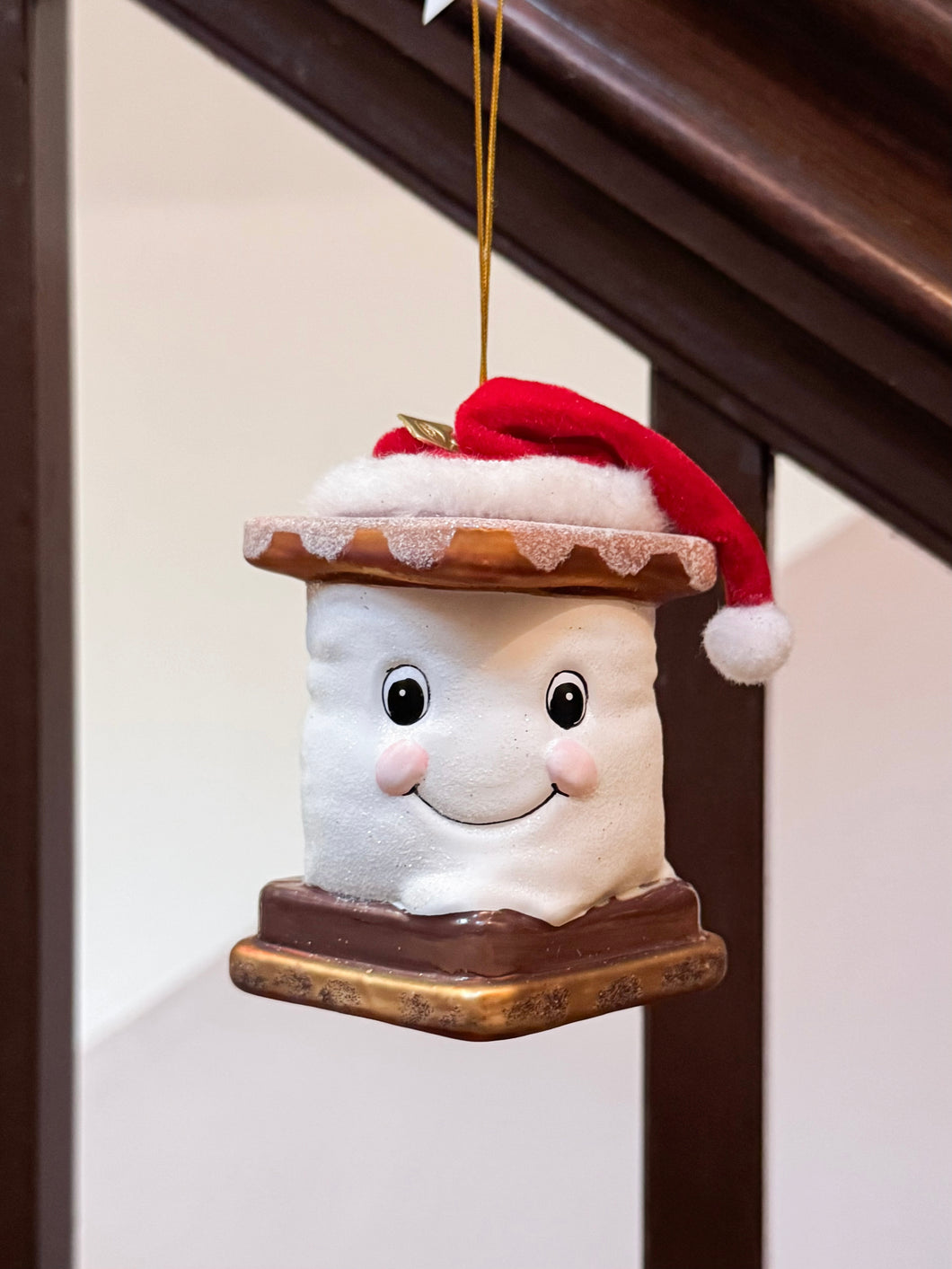 S'mores With Santa Hat Ornament