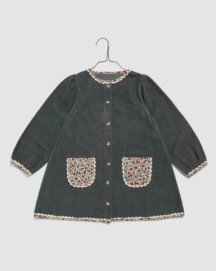 【ラスト1点】Jules Dress Velvet in Juniper