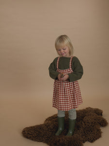 Paprika Gingham Tribe Skirt