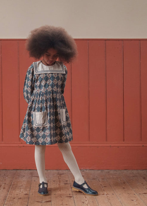 Eva Sailor Dress Harlequin Floral