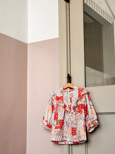 MULTIFLOWERS AND STRAWBERRY BLOUSE (Kids)