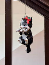 画像をギャラリービューアに読み込む, Cat With Candy Cane Ornaments / Black