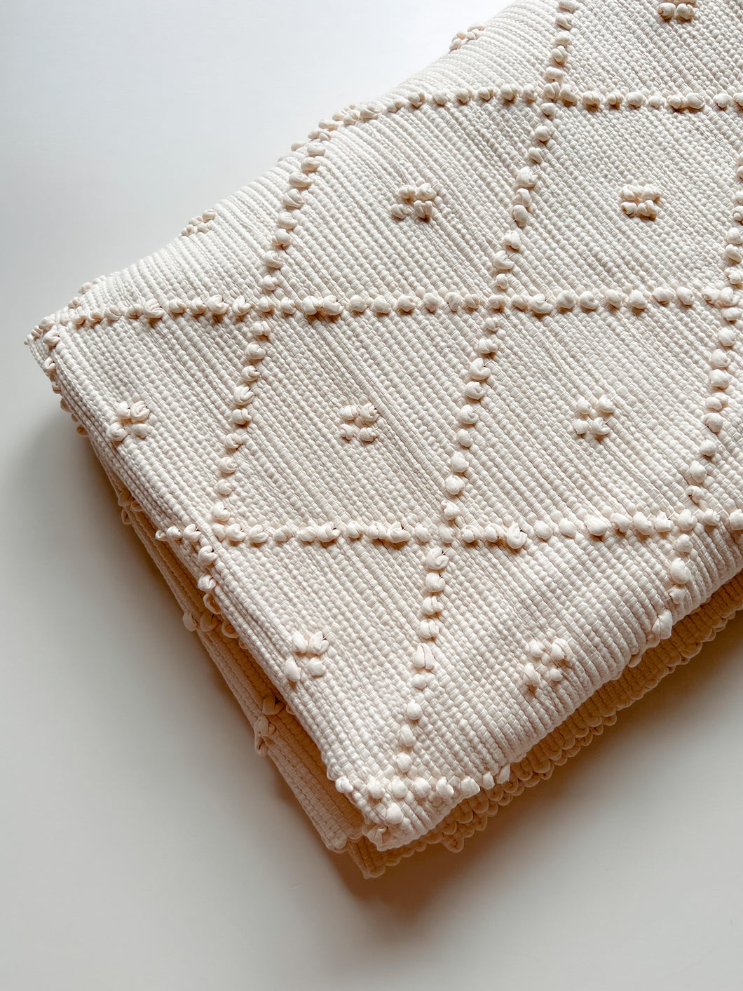 POPCORN RUG / Light nude / LARGE 200×140