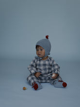 画像をギャラリービューアに読み込む, Winter Sky contrast Tassel Hat