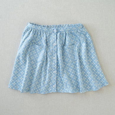 Pocket Skirt | Folk Floral Embroidery