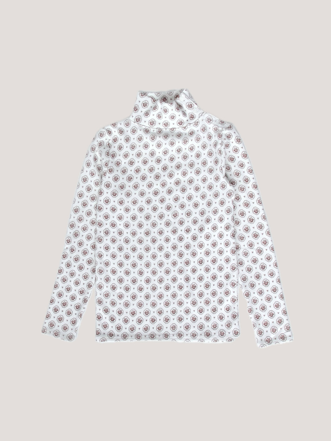 pima snap turtleneck . cameo