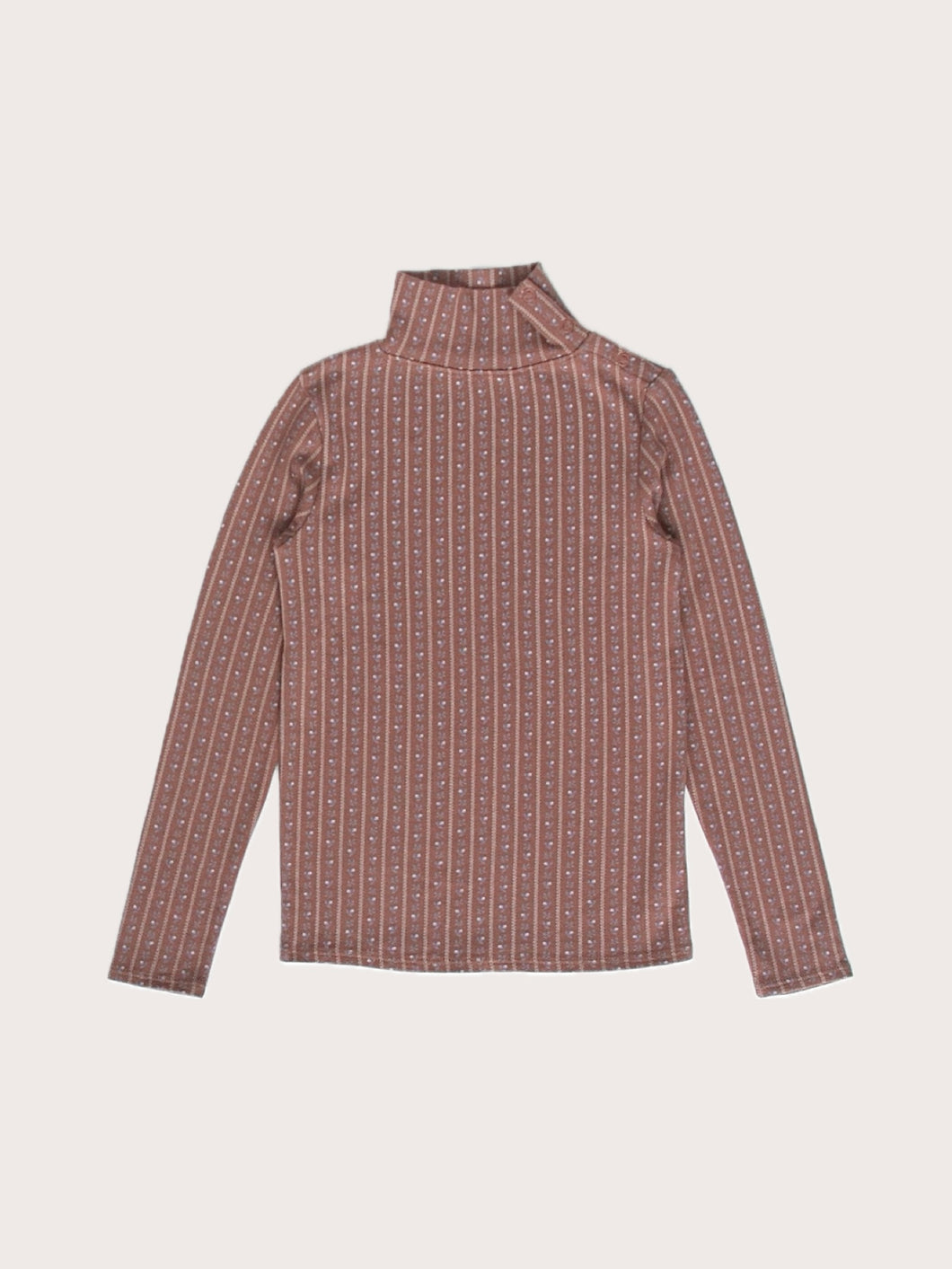 pima snap turtleneck . wallpaper lace floral