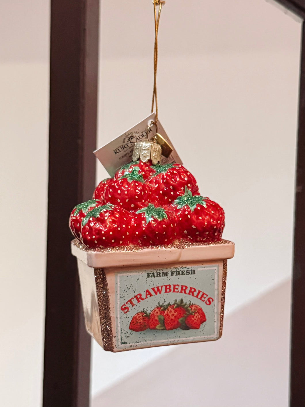Strawberry Box Ornament